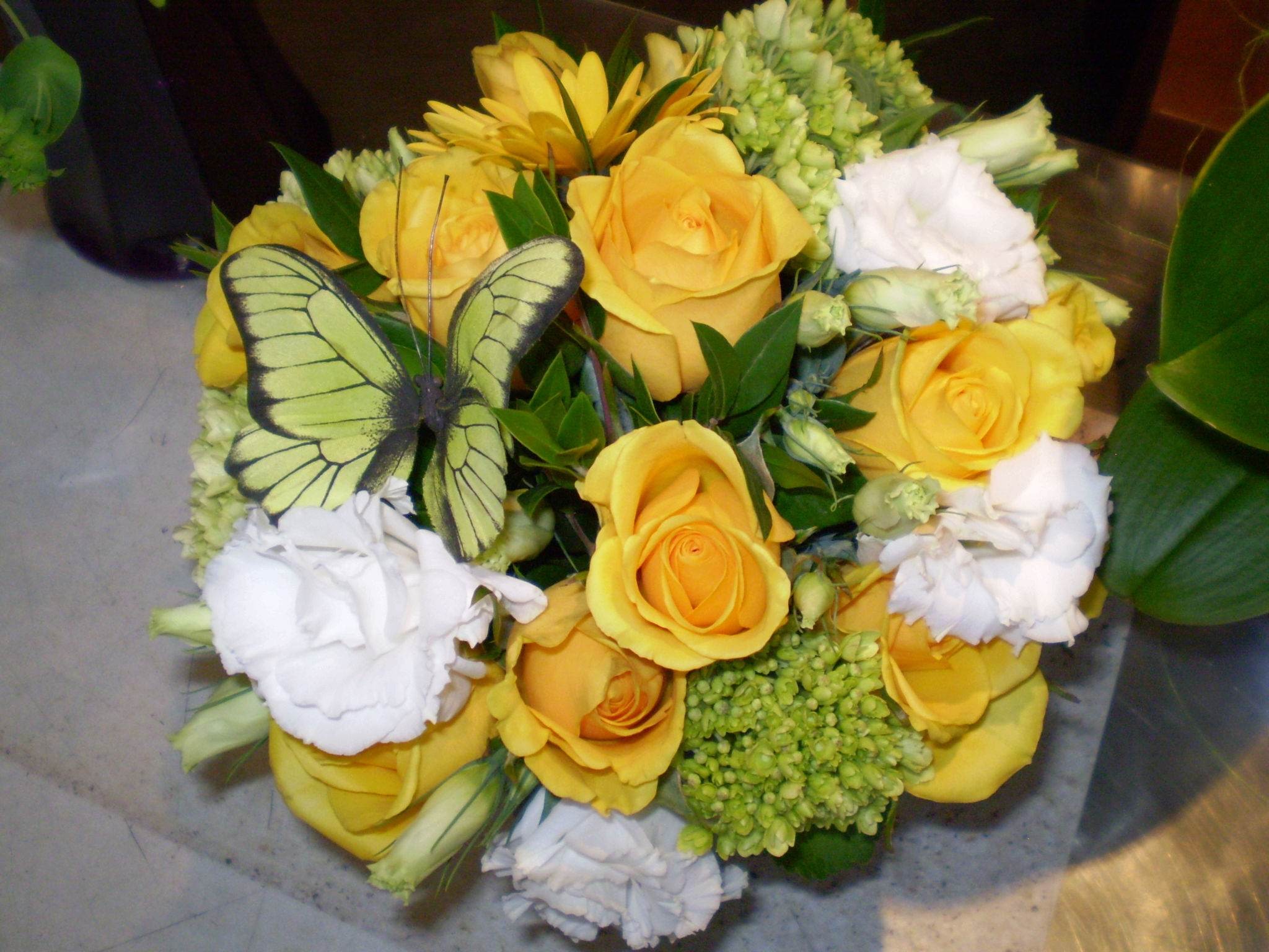 Yellow Butterfly Bouquet