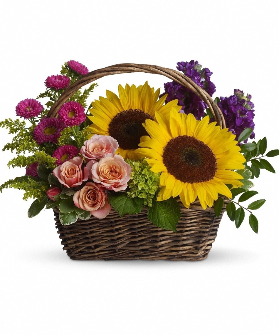 Sunflower Basket 3